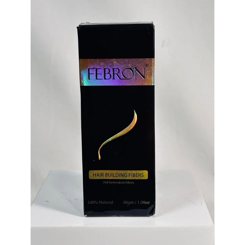 Febron Hair Building Fibers Medium Brown 30g 1.06oz‎ Natural Thinning Hair